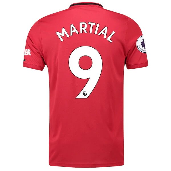 Camiseta Manchester United NO.9 Martial Primera equipo 2019-20 Rojo